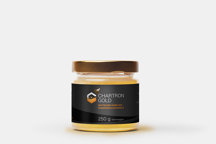 250 g Glas Chartron Gold Black Label Honig aus Berlin